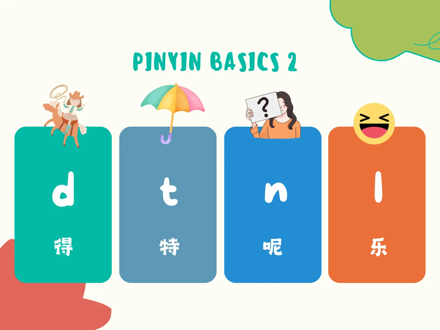 Luyện gõ pinyin nhóm âm d t n l